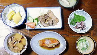 民宿 山久荘　料理1